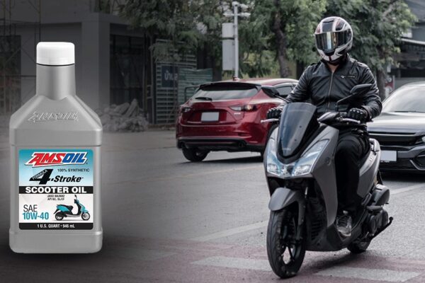 scooter and AMSOIL motorcycle oil